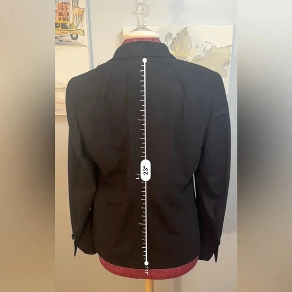 Akris Punto Black Classic Blazer Women Size 12 - Picture 2 of 7